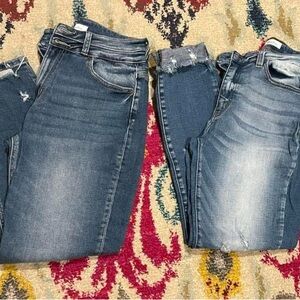 2 KanCan Distressed Jeans